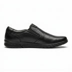 Pantofi casual barbati din piele naturală, A-502, negru