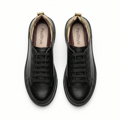 Adidasi dama  negri, Fia-18016, din piele naturala