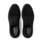 Pantofi casul dama negru-velur, A-296, din piele naturala